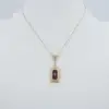 Vintage Amethyst Drop Pendant Necklace, 14k Yellow Gold, 16", view 3