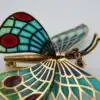 Estate Plique-a-Jour Enamel Butterfly Brooch, 18k Yellow Gold, view 6