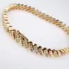 Estate 14k Diamond Tennis Bracelet Slant Link 2ctw Yellow Gold 6.75 inch - view 4