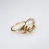 Norman Teufel Diamond Spinner Band, 0.52 Ctw, 14k Gold, 1975, view 1