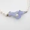 Steve Walters Carved Chalcedony and Pearl Necklace, 14k Gold, 18", view 5
