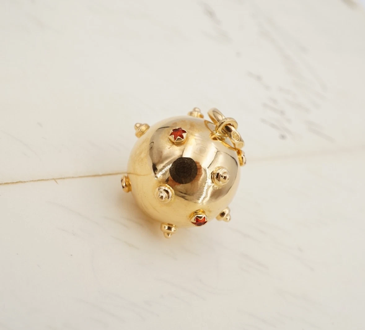 Mid-Century Sputnik Charm Pendant, 18k Yellow Gold, view 2