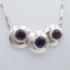 Burle Marx Fine Silver Amethyst Pendant Necklace, 27", view 4