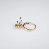 Norman Teufel Diamond Spinner Band, 0.52 Ctw, 14k Gold, 1975, view 3