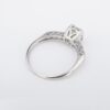 Vintage Round Diamond Engagement Ring, 1 Ctw, Platinum, view 4