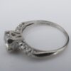 Vintage Round Diamond Engagement Ring, 1 Ctw, Platinum, view 5