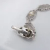 Art Deco Diamond Filigree Panel Bracelet, 14k White Gold, view 7