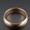 Victorian Rose Gold Wedding Band, 14k, 6mm, Dated 1898, view 3