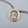 Santa Fe Jewels Antique Moroccan Coin Station Necklace, Sterling Silver, 31 Inch, view 4