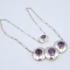 Burle Marx Fine Silver Amethyst Pendant Necklace, 27", view 2