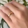Victorian Rose Gold Wedding Band, 14k, 6mm, Dated 1898, view 1